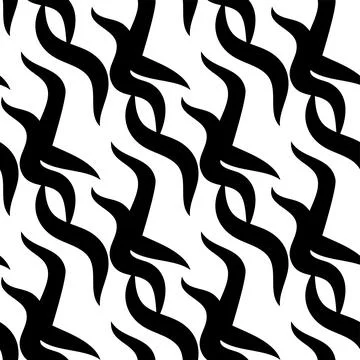 Zebra skin repeated seamless pattern. Black and white colors Stock Illustration