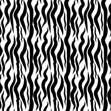 Zebra skin seamless pattern. African animals concept endless background, re.. Stock Illustration
