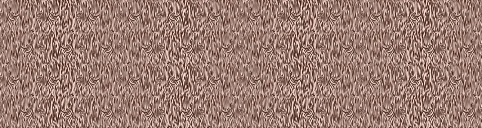 Zebra Skin Vector Border Texture. Seamless Banner Ribbon Pattern. Safari Animal Illustrazione stock