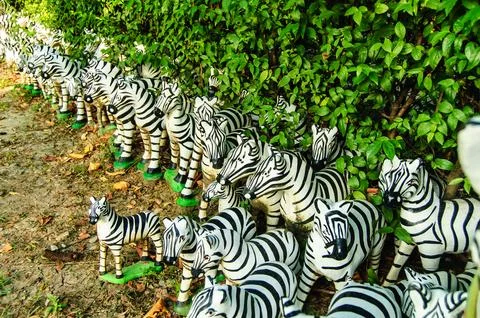 Zebra statue 02 Foto stock