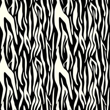 Zebra Stripes Seamless Pattern, nature background, tribal ornament, vector イラスト素材