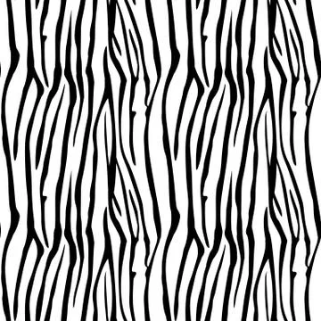 Zebra Stripes Seamless Pattern. Zebra print, animal skin, tiger stripes, abst Stock Illustration
