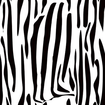 Zebra Stripes Seamless Pattern. Zebra print, animal skin, tiger stripes, abst Stock Illustration