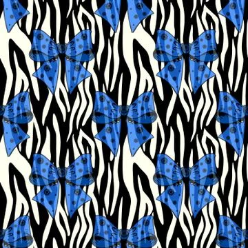 Zebra Stripes Seamless Pattern. Zebra print, animal skin, tiger stripes, abst Stock Illustration