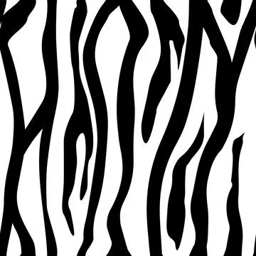 Zebra Stripes Seamless Pattern. Zebra print, animal skin, tiger stripes, ab.. Stock Illustration