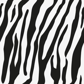 Zebra Stripes Seamless Pattern. Zebra print, animal skin, tiger stripes, ab.. Stock Illustration
