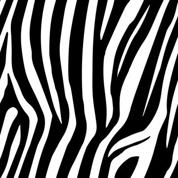 Zebra Stripes Seamless Pattern. Zebra print, animal skin, tiger stripes Stock Illustration