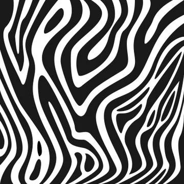 Zebra texture black and white Illustrazione stock