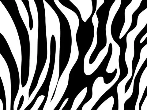 Zebra texture Black and White Stock Illustration