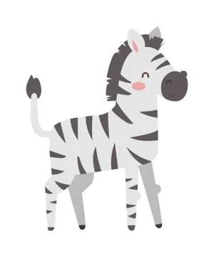 Zebra vector illustration Stock Illustration