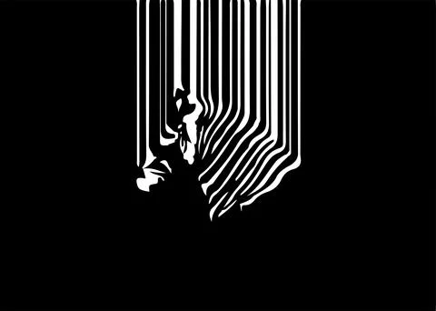 Zebra vector illustration isolated on background Stock Illustration