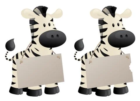 Zebra's message Stock Illustration