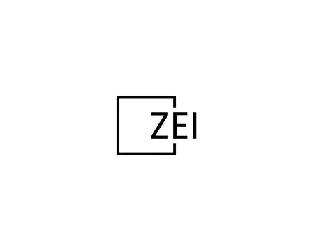 ZEI letter initial logo design vector illustration Stock Illustration
