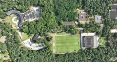 ZEIST, NETHERLANDS - AUGUST 27: Detailed view of the KNVB logo during a  Press Conference of the