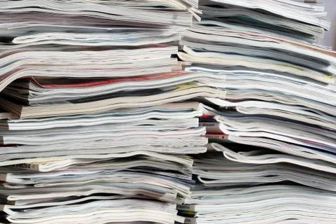 Zeitungsstapel Stock Photos