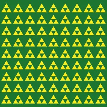 Zelda symbol Pattern the legend of link wisdom courage and Power video game Stockillustratie