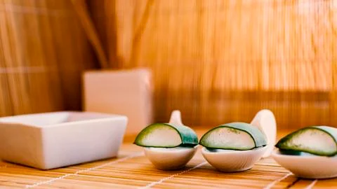 ZEN Aloe Vera background. Stock Photos