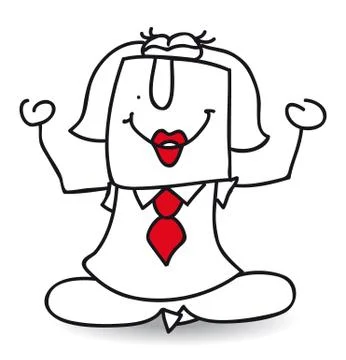 Zen attitude Stock Illustration