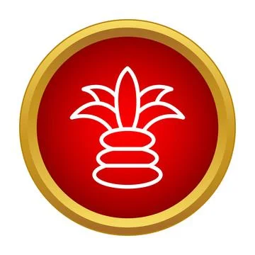 Zen balancing stones icon symbolizing spa wellness 스톡 일러스트