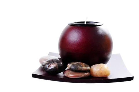 Zen candle Stock Photos