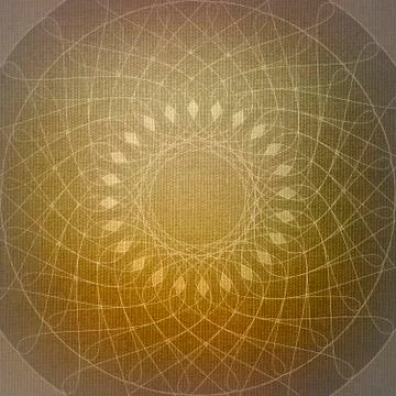Zen circle pattern on canvas Stock Illustration
