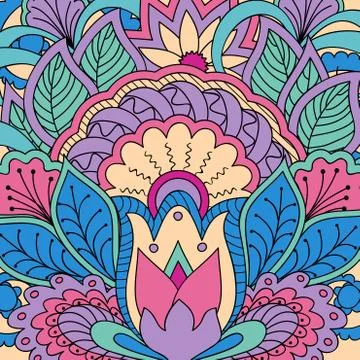 Zen-like colorful pattern Stock Illustration