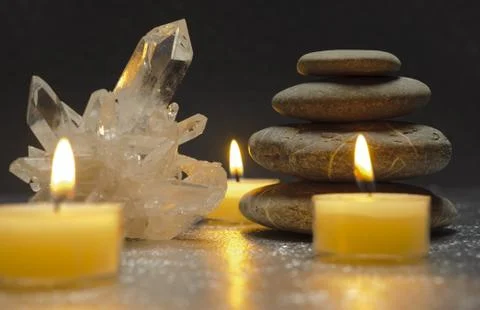 Zen crystal Stock Photos
