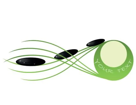 The zen decorative elements Stock Illustration