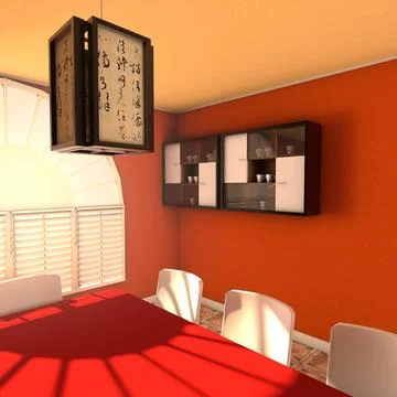 3d Model Zen Dining Room Buy Now 91023549 Pond5