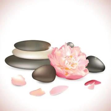 Zen flower Stock Illustration