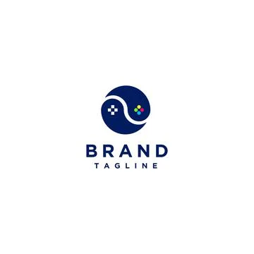 Zen Game Logo Design Stock Illustration