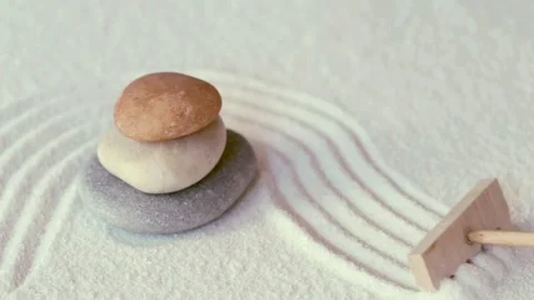 Zen garden 库存影片 340915717