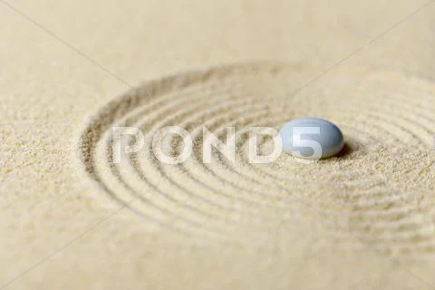 Zen garden in miniature - abstract composition Stock-Fotos