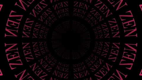 Zen Keyword Animation, 3D Background Loop. Meditation &amp; relaxation concept. Vídeos de archivo 249999965