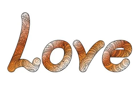 Zen love gradient Stock Illustration