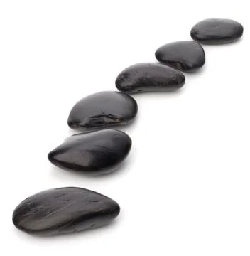 Zen pebbles path. spa and healthcare concept. Stock Photos