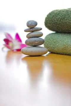 Zen pebbles Stock Photos