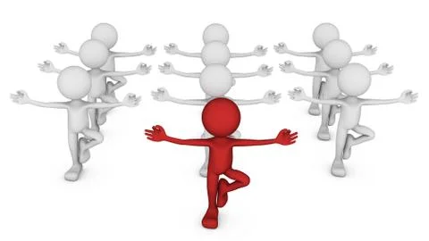 Zen pose Stock Illustration