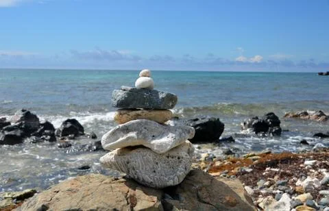 Zen rock stack (1) Foto stock