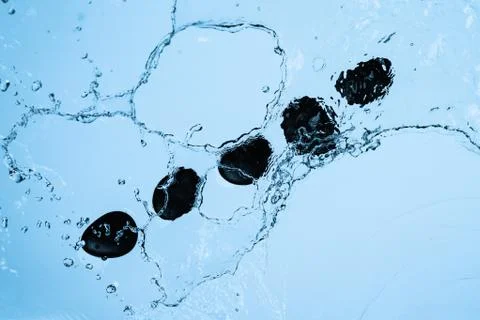 Zen rocks overhead view Stock Photos