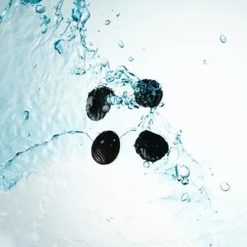 Zen rocks overhead view Stock Photos