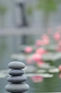 Zen spa stones Stock Photos