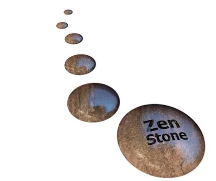 Zen stone Stock Illustration