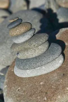 Zen stone stack Stock Photos