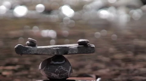 Zen stone tower Vidéo 8566173