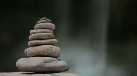 Zen stone tower Video stock 8567265