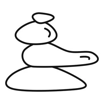 Zen stones balancing, finding peace and harmony 스톡 일러스트