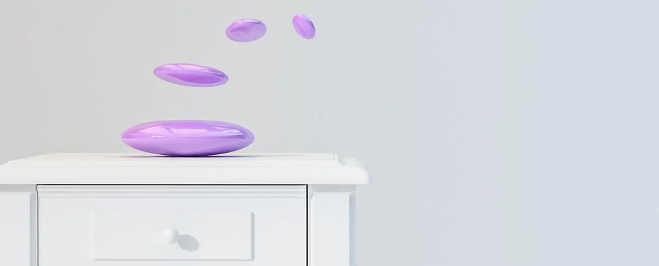 Zen stones  concept in 3d Stock Illustration