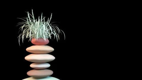 Zen stones concept Stock Illustration