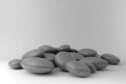 Zen stones disordered Stock Illustration